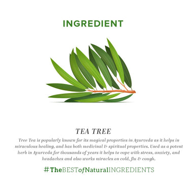 Khadi Natural Tea Tree Pure Essential Oil| Latest International Packaging| Provides Fresh & Purifying Experience| Anti inflammatory Properties| Skincare & Haircare| Improves Scalp Health| Helps Reduce Spots| 15ml